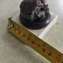 Hedgehog Ornament Ceramic on wood base 2.2 inches set on marble plinth Image 3