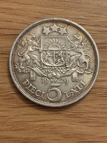 1929 Silver 5lati