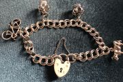 Antique silver gate bracelet