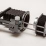 Leitz Wetzlar Leica Hammertone Grey Bellows 16556P and16557Q Macro Close Focus Bellows Image 3