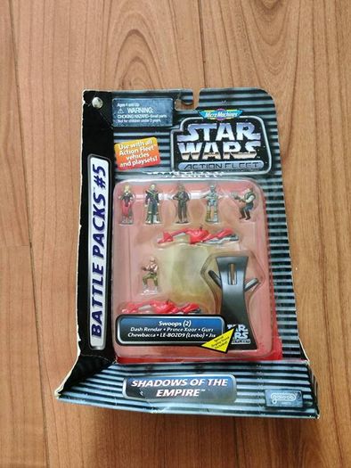 Star Wars Action Fleet Battle Packs 5 Shadows Of The Empire Dash Rendar Xizor Chewbacca Micromachines Micro Machines Galoob 1995