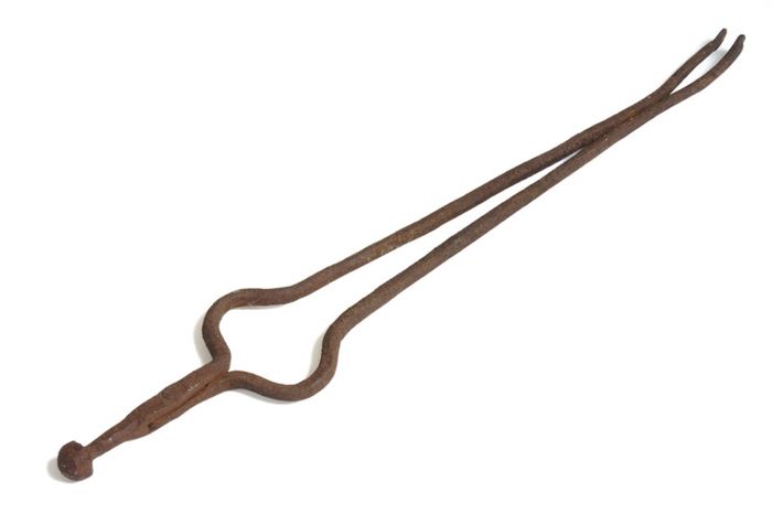 Antique or Vintage Fireplace/Fireside/Blacksmith Tongs - Hearth Ware