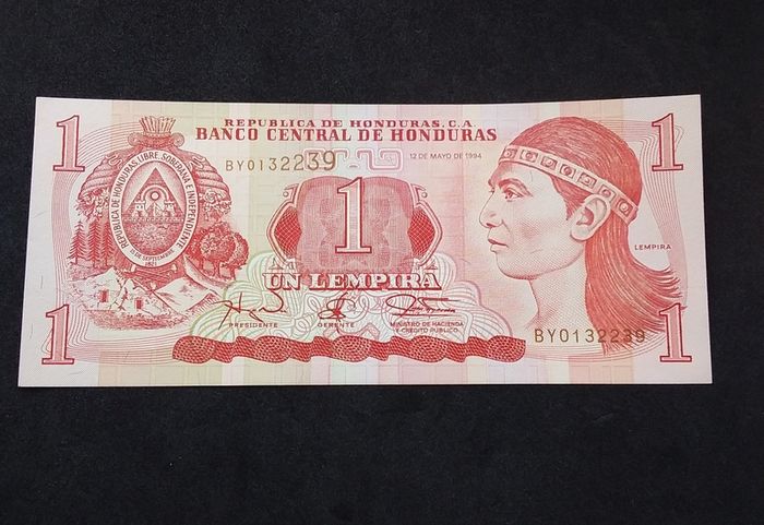 Banco Central De Honduras : 1994, One Lempira Banknote