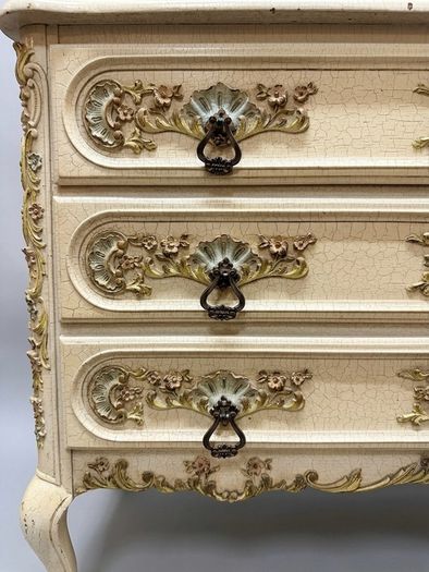 Charming French Vintage Armoire Chest of Drawers