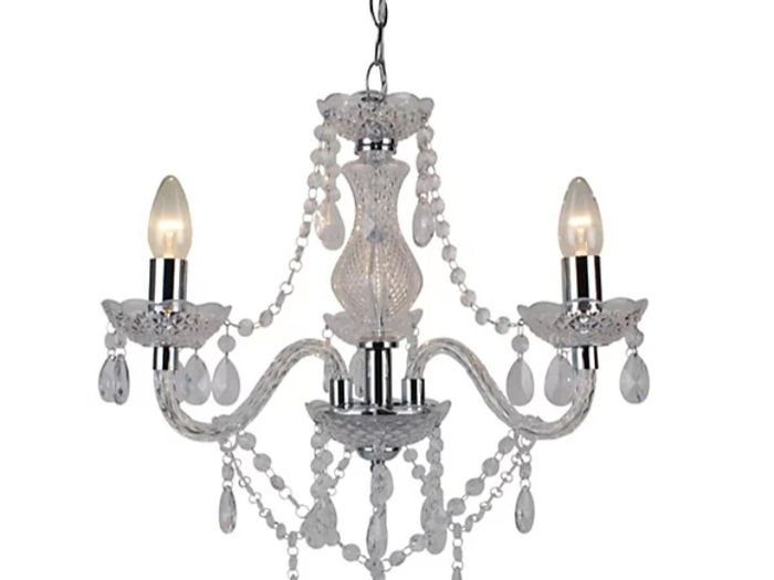ceiling light  clear and chrome pendant ceiling chandelier