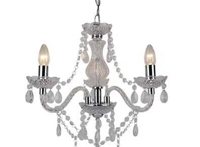 ceiling light  clear and chrome pendant ceiling chandelier