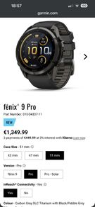 Garmin Fenix 9 Pro - 51mm - Inreach - Amoled - Brand New