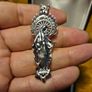 Silver Tone Virgin Mother Mary Necklace Image 3