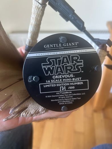 Warlord Grievous Star Wars Gentle Giant Mini Bust 121/500
