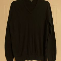 Black Uniqlo Cotton/Cashmere Jumper