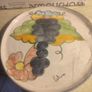 Vintage Himark Celina 10-7/8" Cheese Platter Fully Glazed Terra Cotta Portugal  Or Hinging Plate Image 2