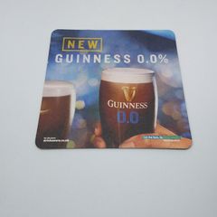 Guinness : New 0.0% - Beer Mat/Coaster