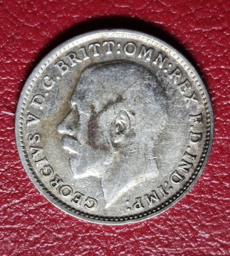 1925 United Kingdom 3 Pence - George V silver coin
