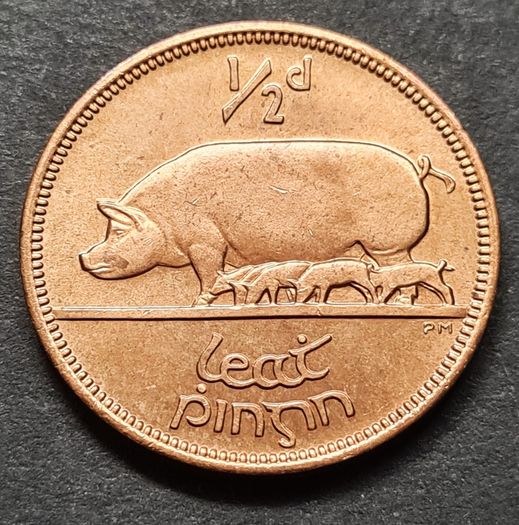 Ireland Excellent 1964 Half Penny coin Full Lustre