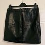 Croc Effect Faux Leather Mini Skirt  New Look  UK 12 Image 4