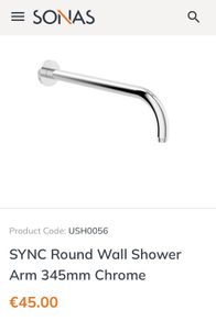 Sonas Shower arm 345mm