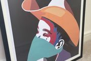 Solus Cowboy, signed limited edition print framed