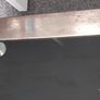 Glass black coffee table with silver legs Image 2