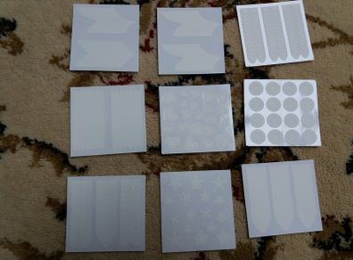 Nail stensils sticky tape