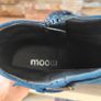 Blue Suede, Side Zip Ankle Wedge Boots, Size 6 Image 8