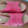 New Clarks Pink Wedge Wedge Sandals REDUCED Image 2