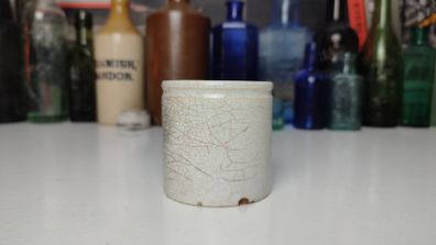 231 - Antique Vintage Chemist Stoneware Medicinal Cream Jar Pot