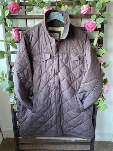 jacket fat face size 14 longline shacket burgundy/ plum shade