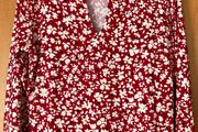 Ladies Red Patterned Top by Hobbs