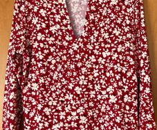 Ladies Red Patterned Top by Hobbs