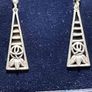 Beautiful Original Rennie Mackintosh earrings Sterling Silver 925. Image 3