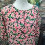 F&F Plus size pink floral midi dress uk20 Image 3