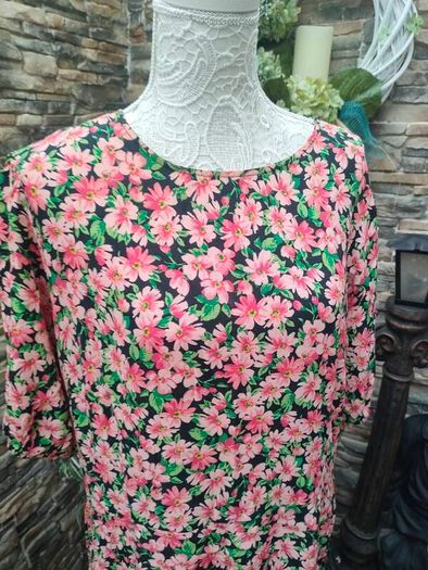 F&F Plus size pink floral midi dress uk20