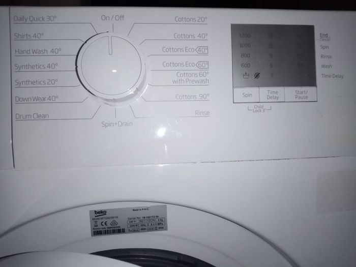 Beko washing machine