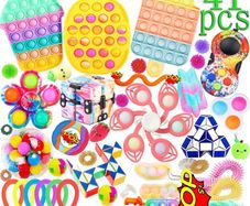 TIK Tok Fidget Toys Pack Sensory Fidget Toys Push Bubble Pop Toy Stress Anxiety Relief Toys Set for ADD OCD Autistic Children Adults Anxiety Autism (FREE POSTAGE)