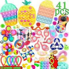 TIK Tok Fidget Toys Pack Sensory Fidget Toys Push Bubble Pop Toy Stress Anxiety Relief Toys Set for ADD OCD Autistic Children Adults Anxiety Autism (FREE POSTAGE)