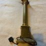 Vintage Brass Corinthian Column Table Lamp Fair Condition Working Image 7