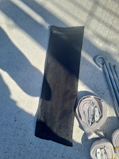 Rachet Tie down straps and pegs Tent