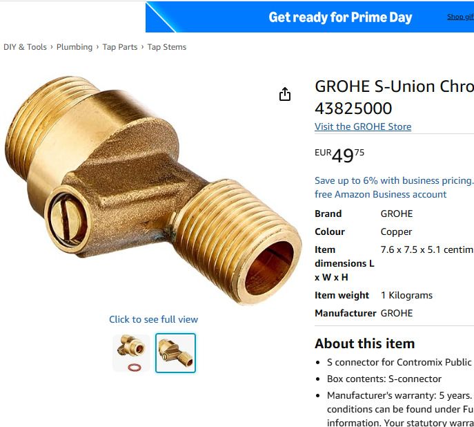 GROHE S-Union Brass 43825000