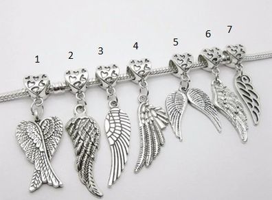 Angel Wing Pendant Charms