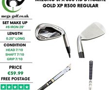 Mizuno JPX 800 HD #6 Iron 29 Degree / Dynalite Gold XP R300 Regular