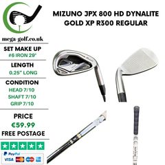 Mizuno JPX 800 HD #6 Iron 29 Degree / Dynalite Gold XP R300 Regular