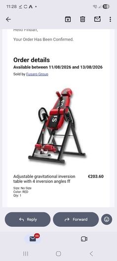 Inversion table