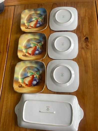 antique cake plates