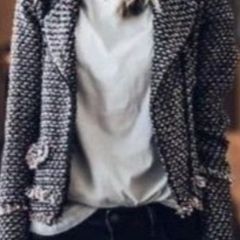 Zara tweed biker style jacket