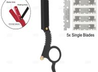 main image for ad Shavette Straight Edge Razor 5x Single Edge Shaving Razor Blades #1