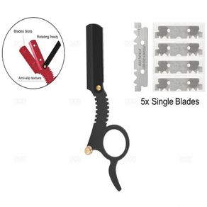 Shavette Straight Edge Razor 5x Single Edge Shaving Razor Blades #1