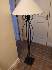 Wrought iron floor lamp