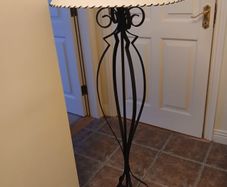Wrought iron floor lamp