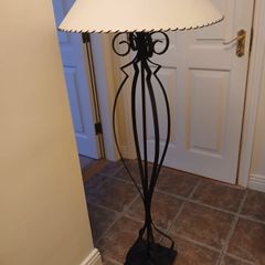 Wrought iron floor lamp