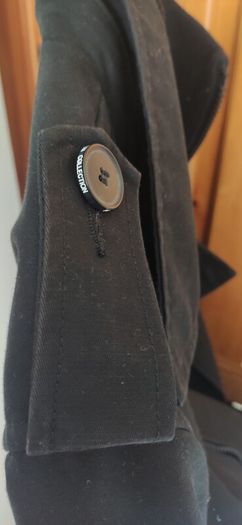 Jack & Jones Premium Collection Max Black Double Breasted Jacket Coat Size L